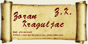 Zoran Kraguljac vizit kartica